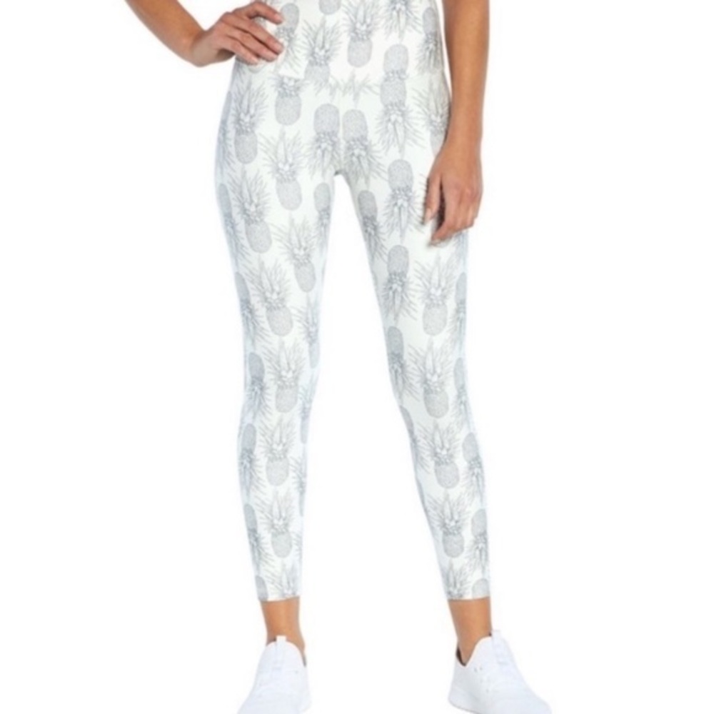 Wildfox Sport Contender Pineapple Compression Leggings Size Small New with Tags